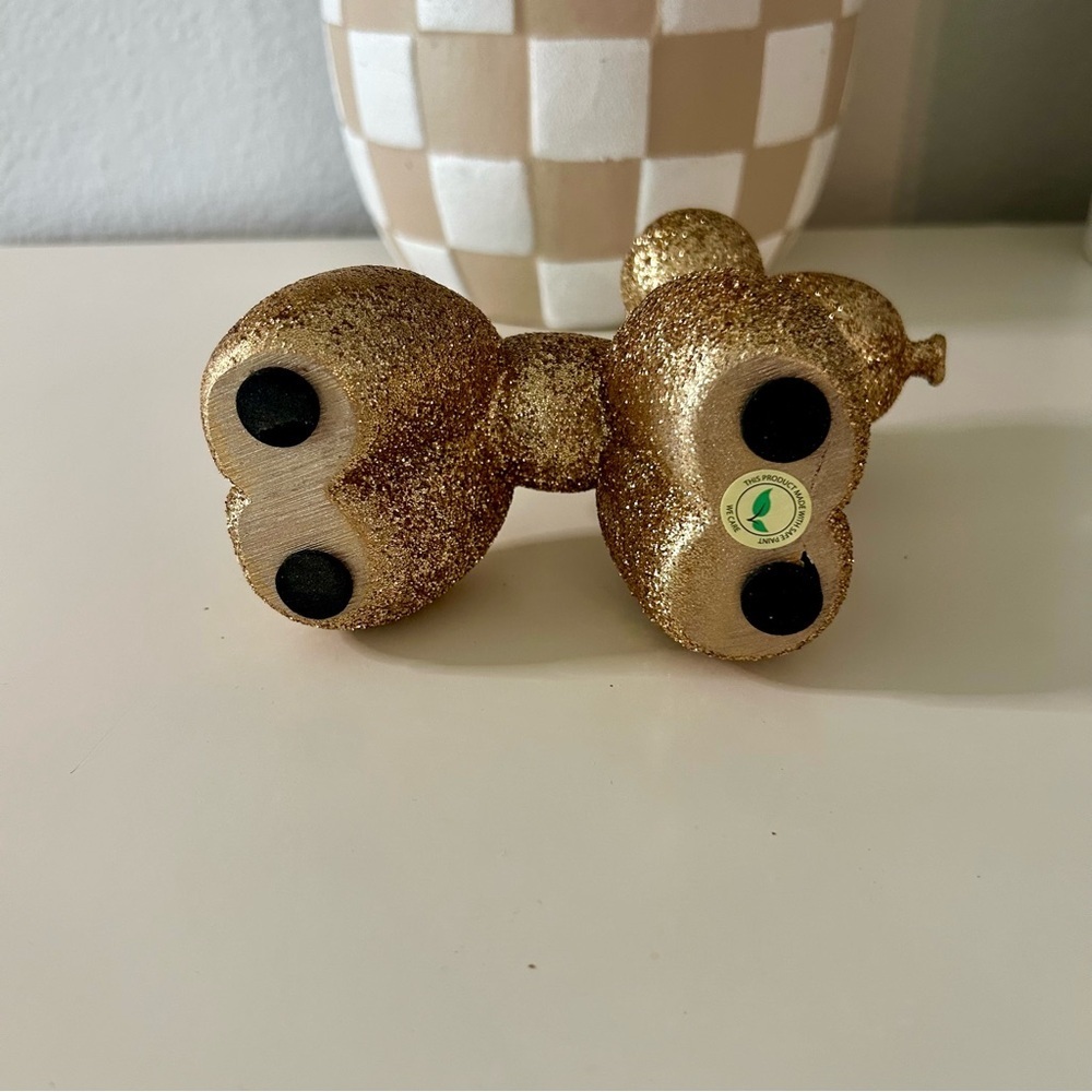 (Bundle 3 for $15) Gold Glitter Balloon Dog Paperweight Decor - Picture 3 of 3